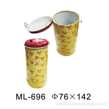 round money  tin can